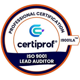 certiprof ISO 9001 Lead Auditor certification badge